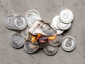 Silver Burning Dollar